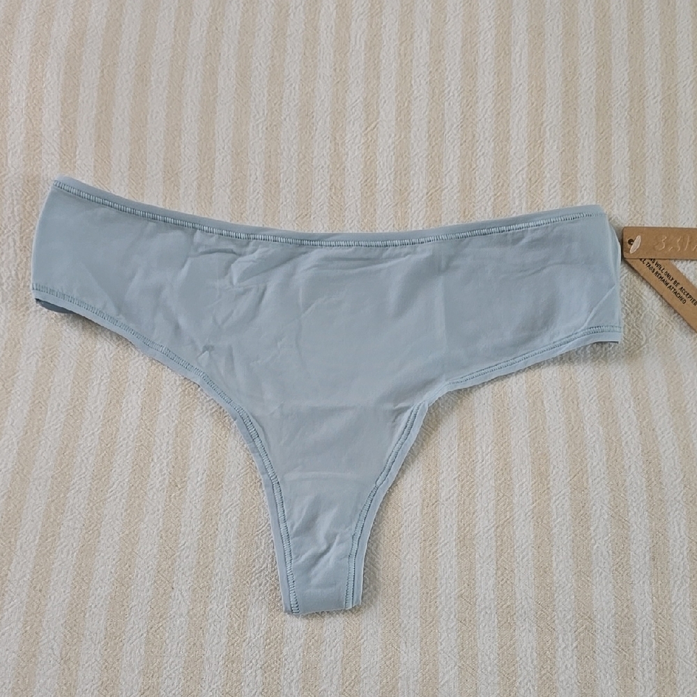 SKIMS Fits Everybody Thong Size:3X Sky